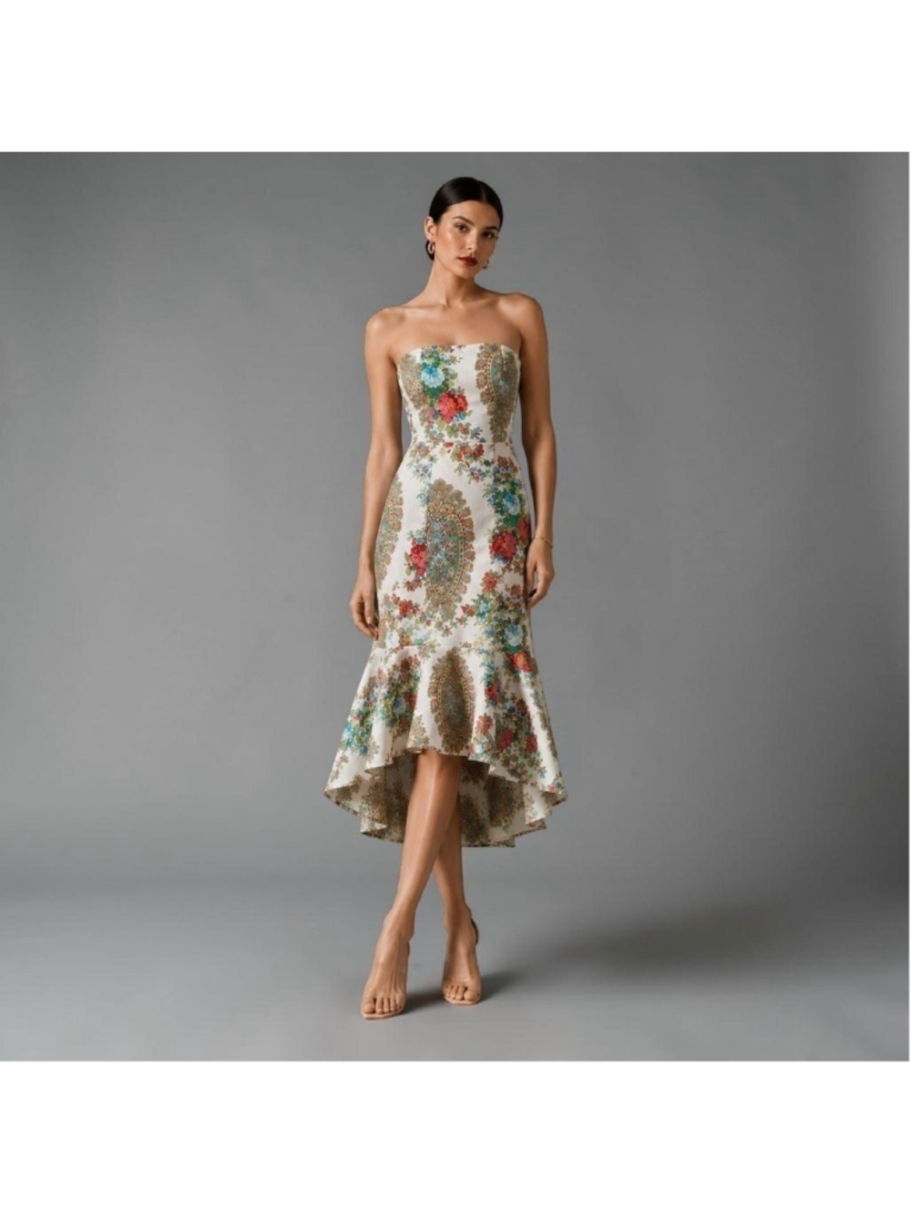 Shoshanna Strapless Paisley Floral Dress NWT Size 6
